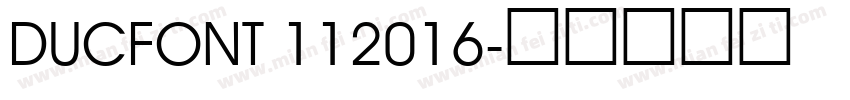 DucFont 112016字体转换
